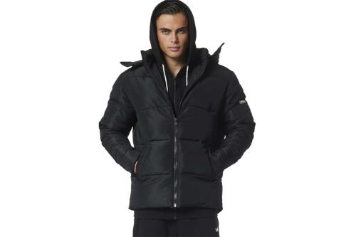 Body Action Men S Jacket With Detachable Hood Μπουφάν Puffer Ανδρικό (073327 BLACK-01)